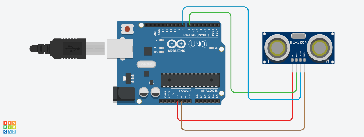 Connect the HC-SR04 to the Arduino