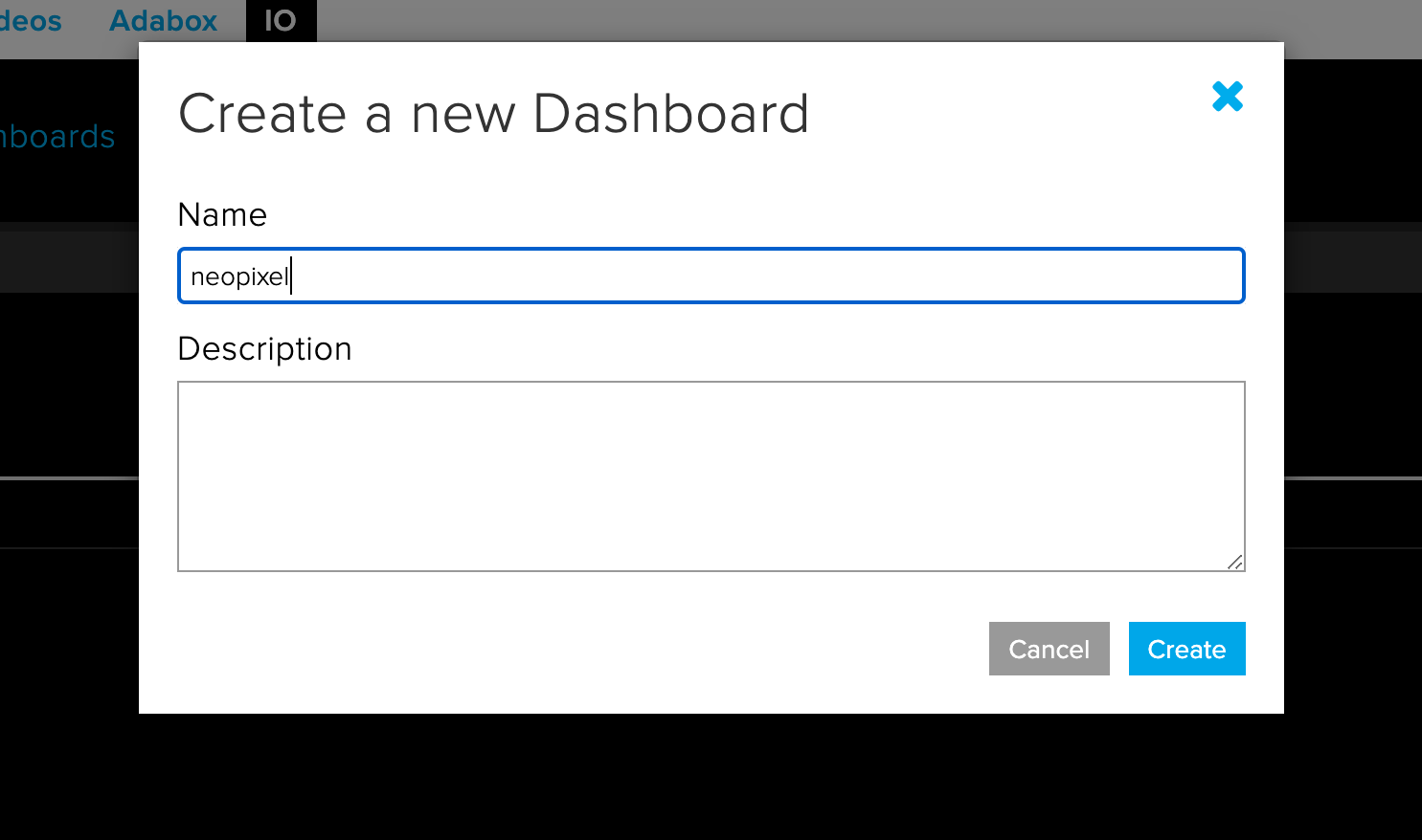 Create a dashboard