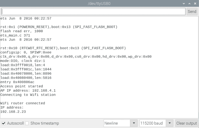 Connect the ESP32 to a Wifi router