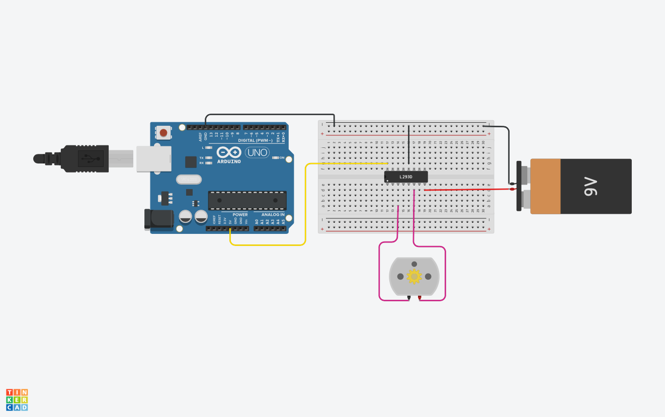 Connections of the motor